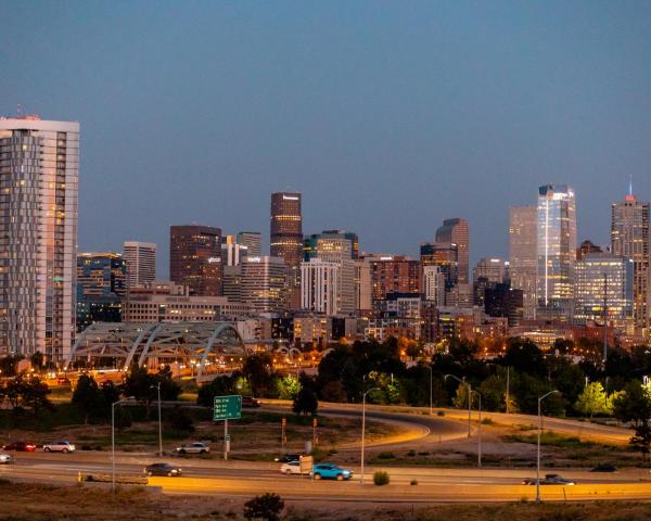 A beautiful view of Denver.