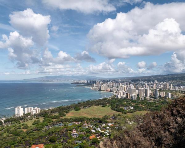 A beautiful view of Honolulu