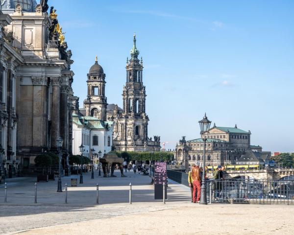 Ein schöner Blick auf Dresden