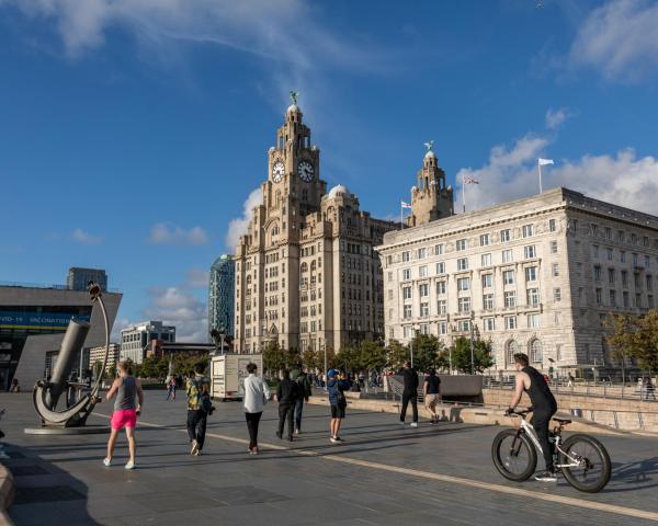 Linna Liverpool kaunis vaade