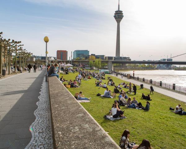 Ein schöner Blick auf Dusseldorf