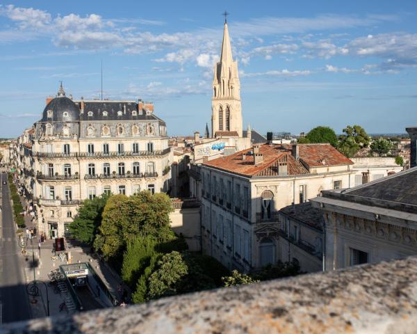 Krásny pohľad na mesto Montpellier