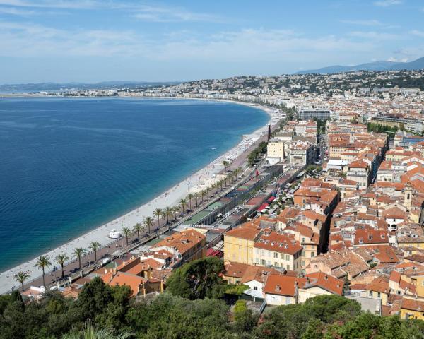 Uma bela vista de Nice