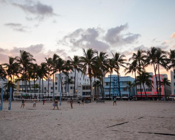 Piękny widok miasta Miami Beach