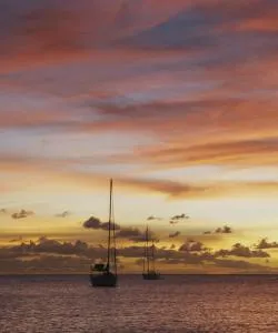 A beautiful view of Martinique