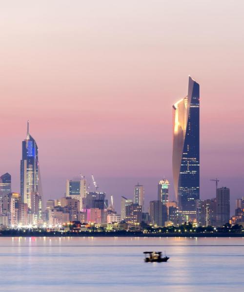 En smuk udsigt over Kuwait