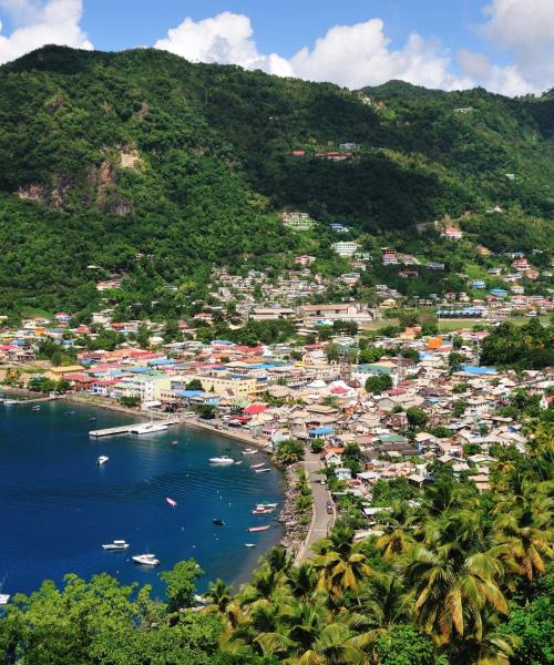 A beautiful view of Saint Lucia.