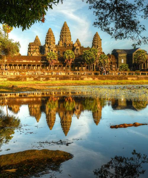 Una bellissima vista della Cambogia