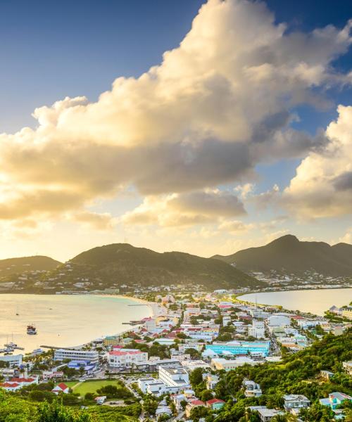 Vedere frumoasă a Sint Maarten