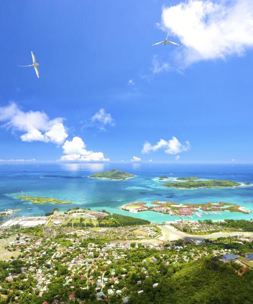 Ein schöner Blick auf die Seychellen