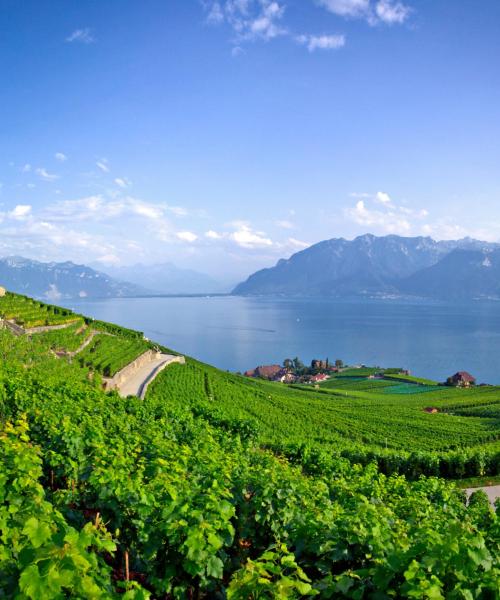 Ein schöner Blick auf die Schweiz