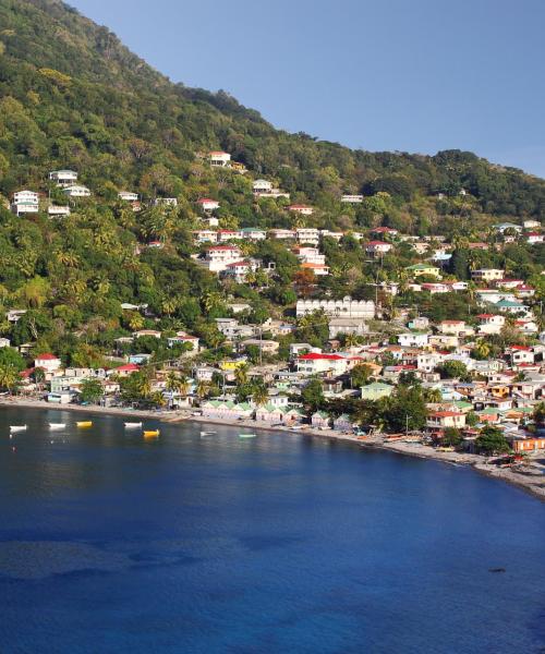 En smuk udsigt over Dominica