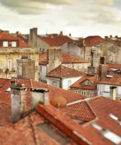 Dzielnica miasta Santiago de Compostela, gdzie najchętniej zatrzymują się nasi podróżujący.