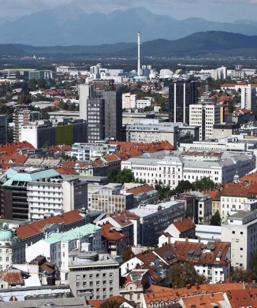 Quartier de Ljubljana où les voyageurs préfèrent séjourner.