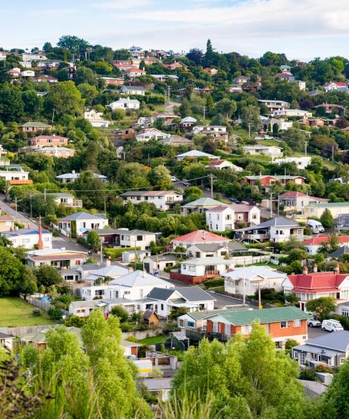 Čtvrť v destinaci Dunedin, kde se naši zákazníci rádi ubytovávají.