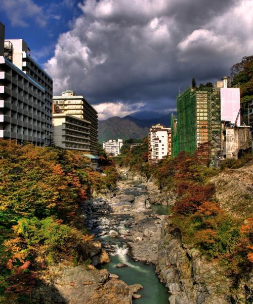 Čtvrť v destinaci Nikko, kde se naši zákazníci rádi ubytovávají.