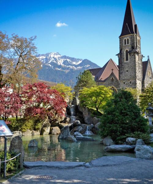 Čtvrť v destinaci Interlaken, kde se naši zákazníci rádi ubytovávají.