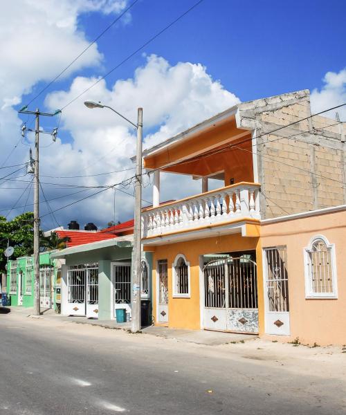 Čtvrť v destinaci Tulum, kde se naši zákazníci rádi ubytovávají.