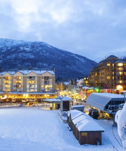 Čtvrť v destinaci Whistler, kde se naši zákazníci rádi ubytovávají.