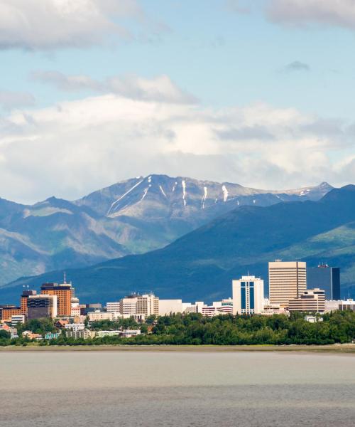 Čtvrť v destinaci Anchorage, kde se naši zákazníci rádi ubytovávají.