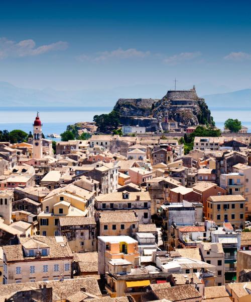 Čtvrť v destinaci Korfu, kde se naši zákazníci rádi ubytovávají.
