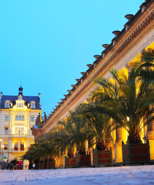 Karlovy Vary kerülete, ahol a vendégek szívesen szállnak meg.