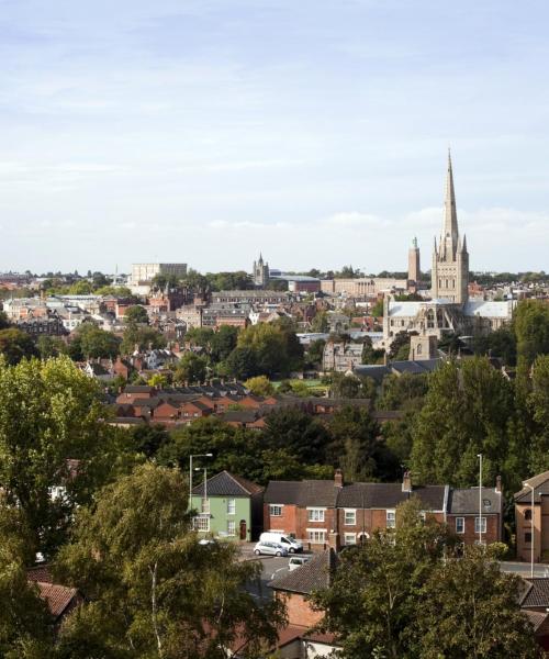 Čtvrť v destinaci Norwich, kde se naši zákazníci rádi ubytovávají.