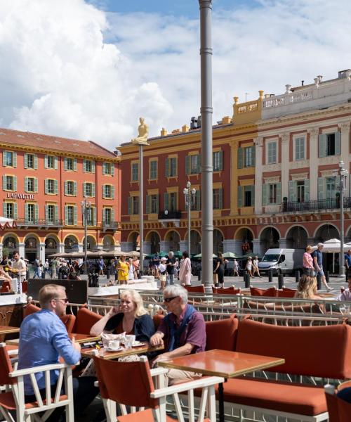 Quartier de Nice où les voyageurs préfèrent séjourner.