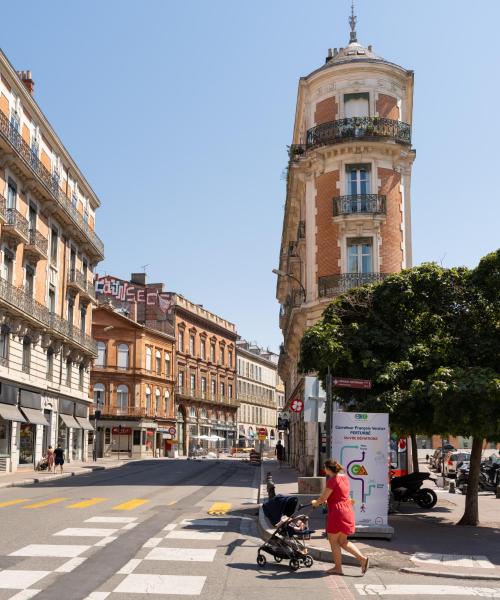 Quartier de Toulouse où les voyageurs préfèrent séjourner.