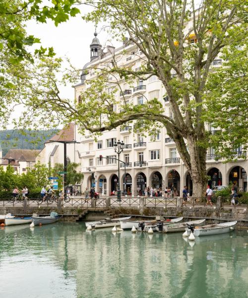 Quartier de Annecy où les voyageurs préfèrent séjourner.