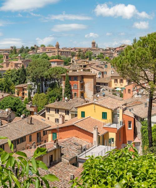 Čtvrť v destinaci Perugia, kde se naši zákazníci rádi ubytovávají.