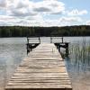 Apartament nad jeziorem Sukiel z własną plażą