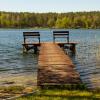 Apartament nad jeziorem Sukiel z własną plażą