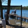 Apartament nad jeziorem Sukiel z własną plażą