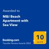 M&I Beach Apartment with Sea View
