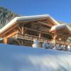 Chalet de montagne style savoyard, vue sur pistes
