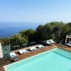 Charming bedroom in luxurious villa with seaview