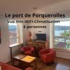 Ile de Porquerolles : T3 climatisé vue mer