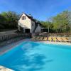 Gîte vue imprenable Vallée du Lot, piscine privée