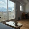 Modern studio with balcony