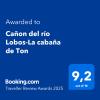 Cañon del río Lobos-La cabaña de Ton