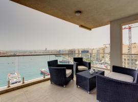 Zdjęcie hotelu: Contemporary, Luxury Apartment with Valletta and Harbour Views