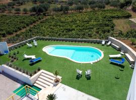 Hotel fotoğraf: 4 bedrooms villa with sea view shared pool and furnished garden at Alcamo 4 km away from the beach