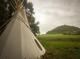 Фотография гостиницы: Ubytování v teepee na klidném místě