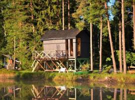 Dragon house in the tree! Jacuzzi, Sauna ,Cinema,Heated, Hotel in Līči