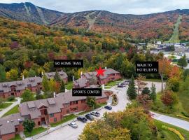 Trail Creek: Walk to lifts, ski home! Closest unit to lifts, ski home trail, sports center, hôtel à Killington