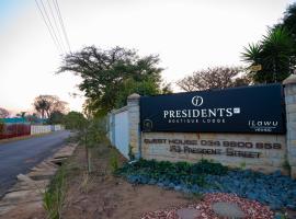 Presidents Boutique Lodge by Ilawu, hotel v destinaci Vryheid