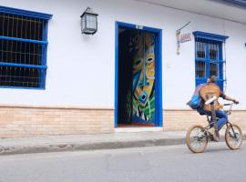 Lienzo Hostel and Mural Art Museum, hotel v destinaci Popayan