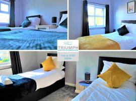 酒店照片: Spacious 3 bed house, great for FAMILIES and CONTRACTORS, sleeps 5 plus FREE Parking - Triumph Serviced Accommodation Wolverhampton