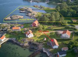 Zdjęcie hotelu: Holiday house with sea views and private beach on Tjorn
